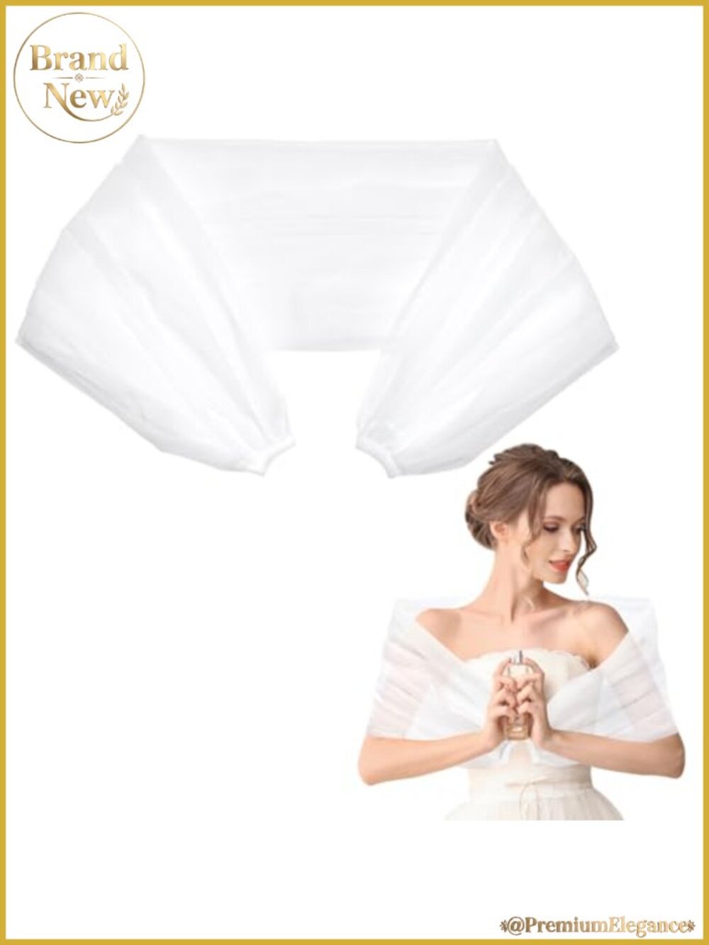 Adjustable Tulle Bridal Shawl Wraps Multi Layer Off Shoulders Wedding Accessory